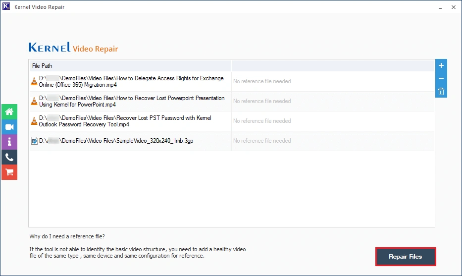 repair files