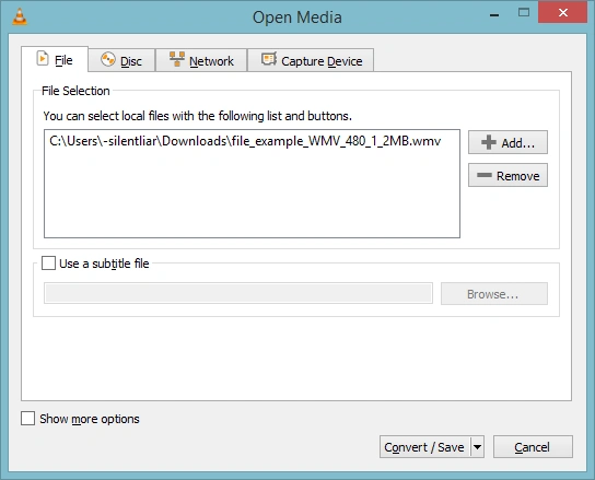 click convert
