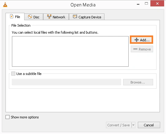 click add option