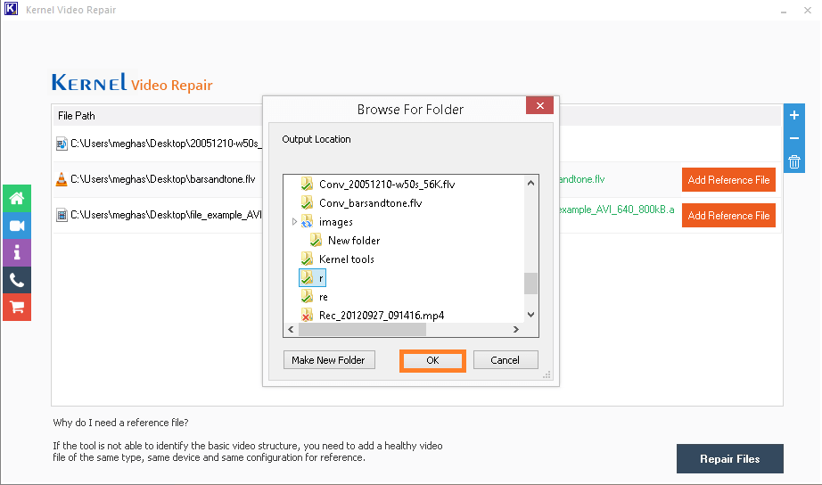 add a saving location on your system.