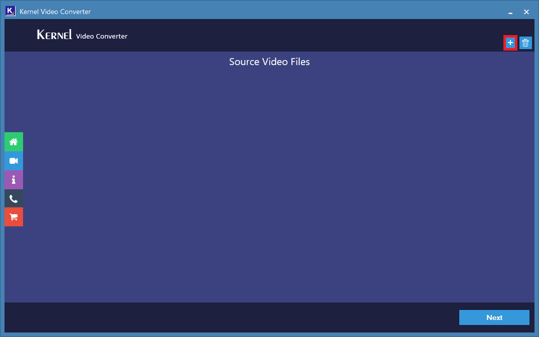 Click the plus to run the software