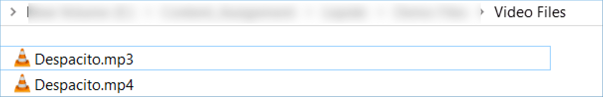 MP3 file has been created for the older MP4 file.