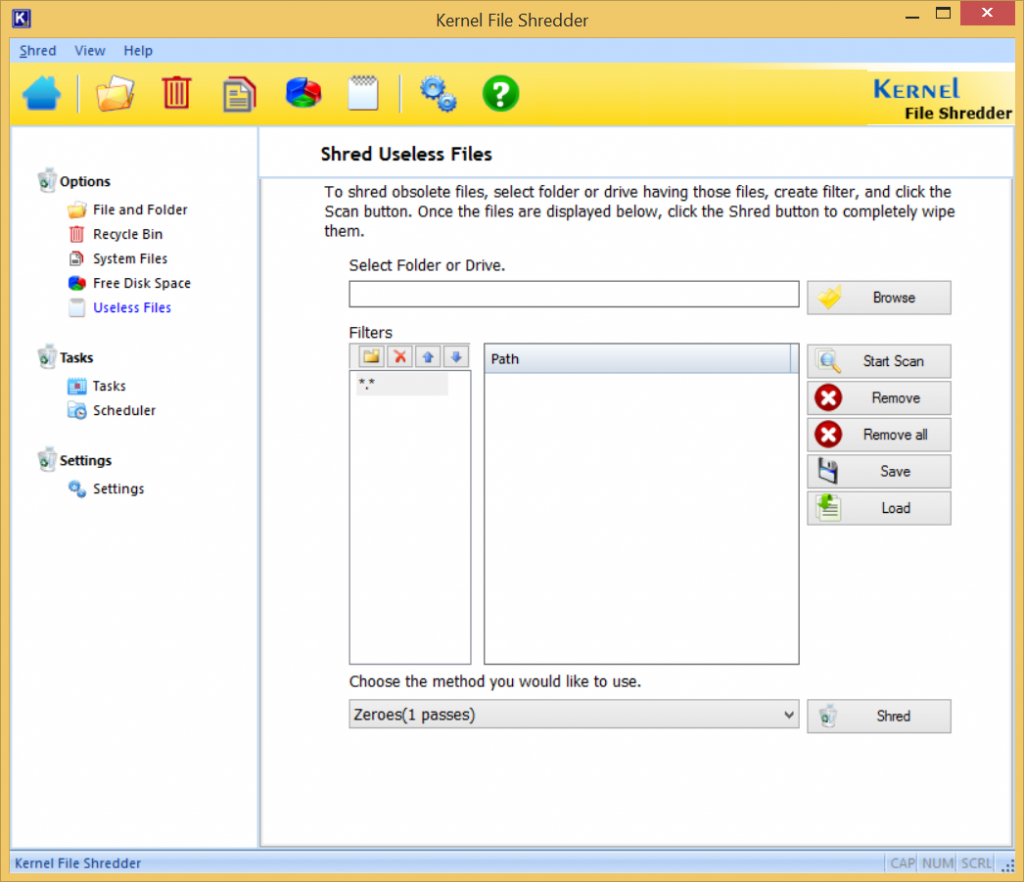Differences between file deletion and file shredding
