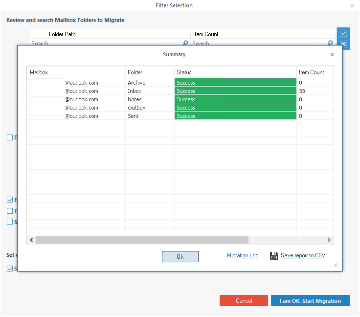 Save report to CSV option