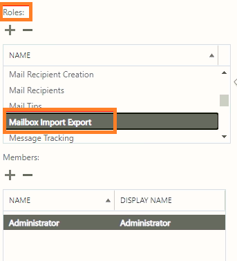 Mailbox Import Export