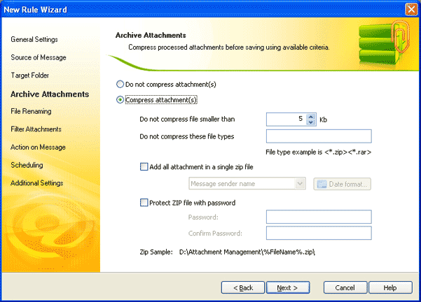 attachment management application