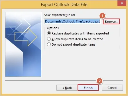 click finish