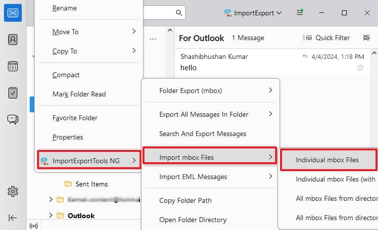 select ImportExportTools NG
