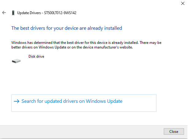 windows will display the below message