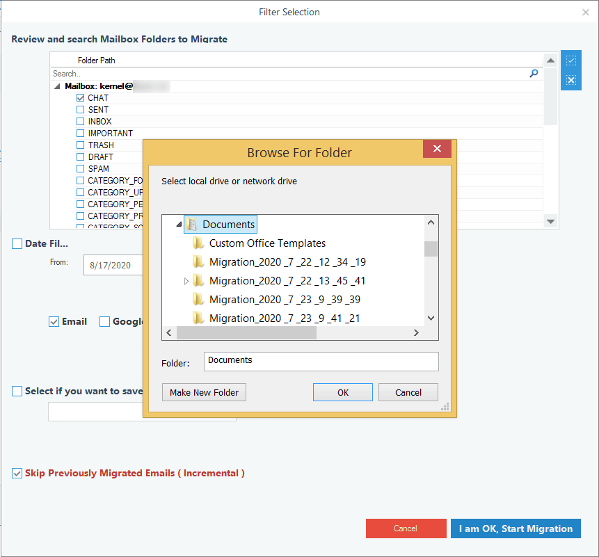 selected format Click OK