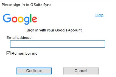 install G Suite Sync on your system