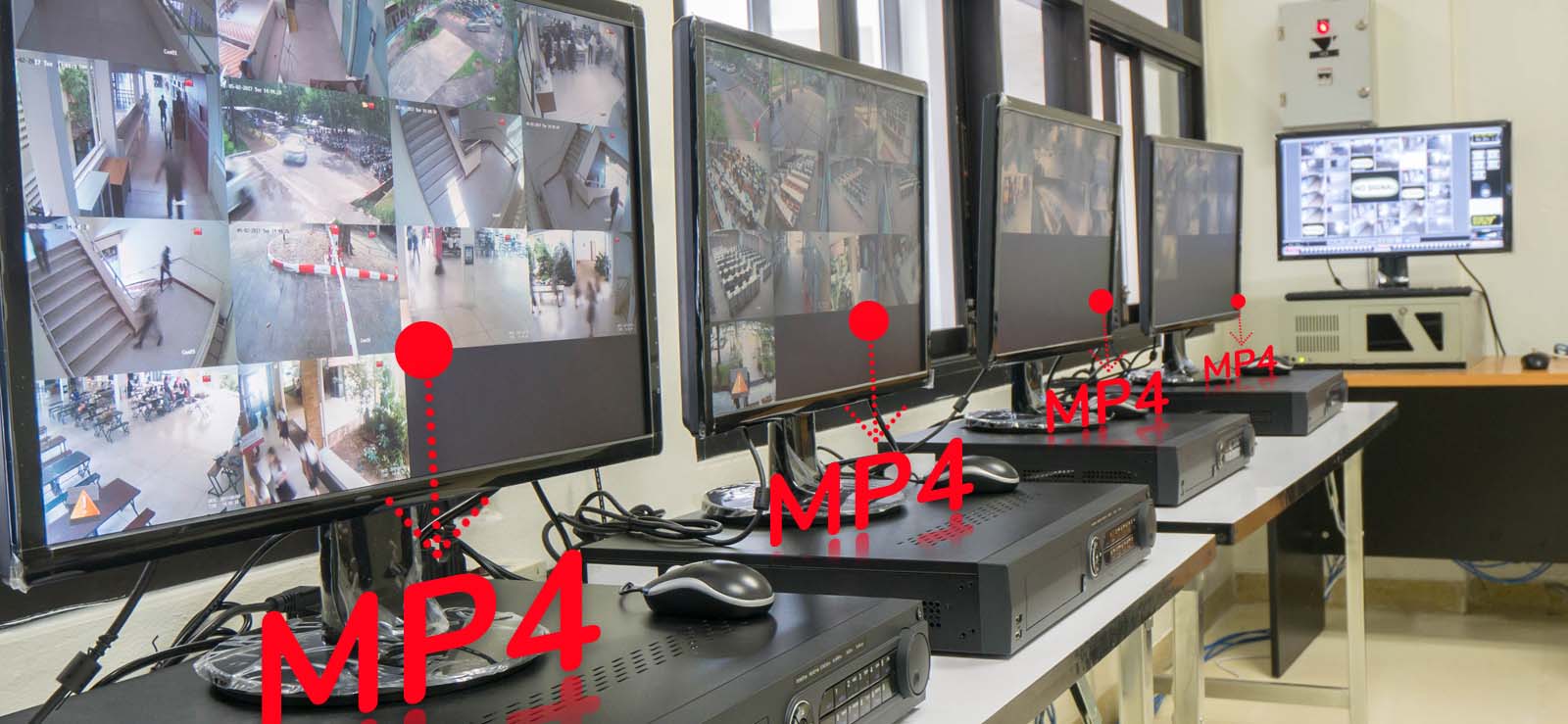 Convert DVR videos to MP4 file format