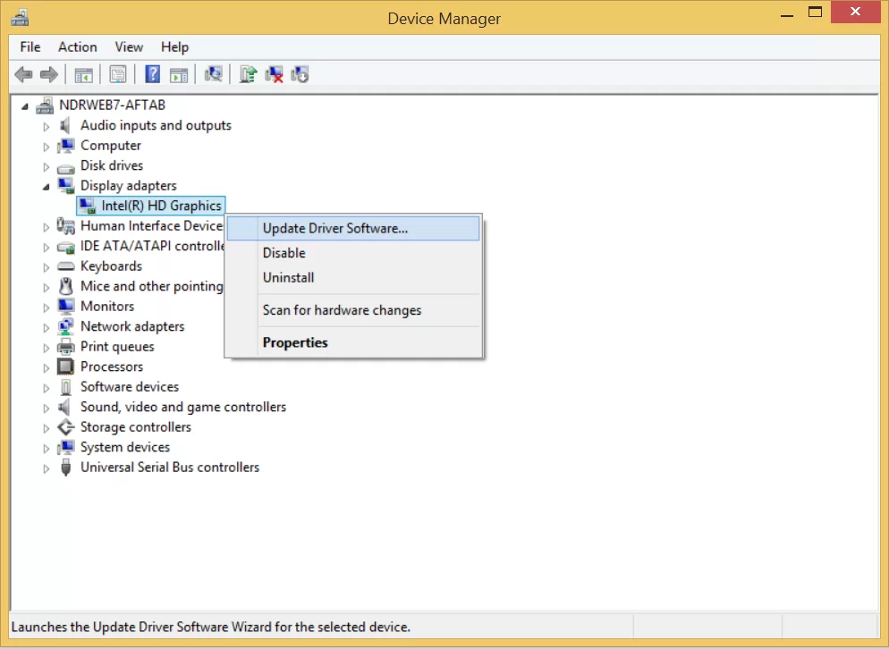 update driver software