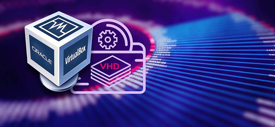 Open VHD file in virtualbox