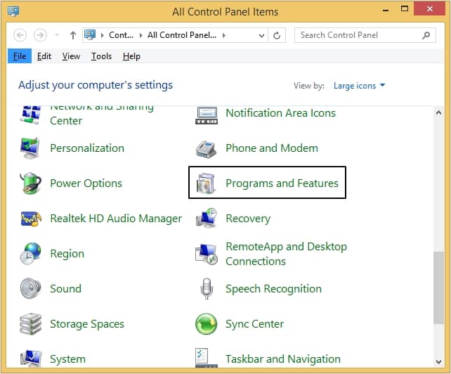 Control Panel