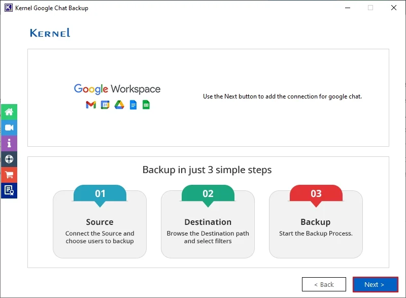 click on Next for further backup process