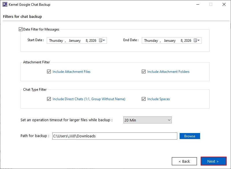 apply necessary filters
