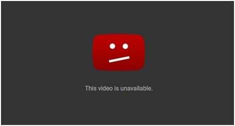 this video is unavailable error