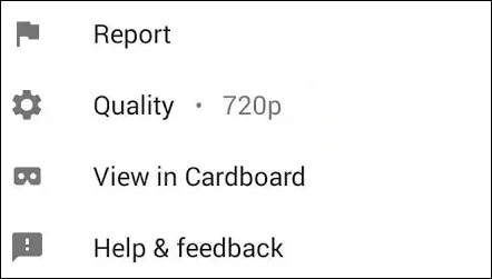 change the video quality