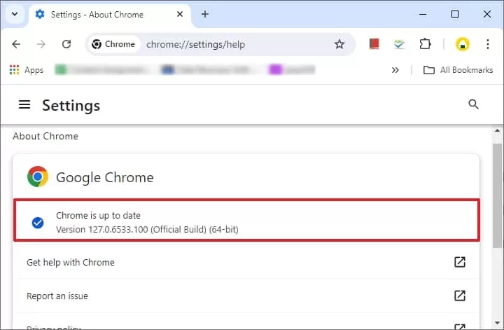 update browser to latest version