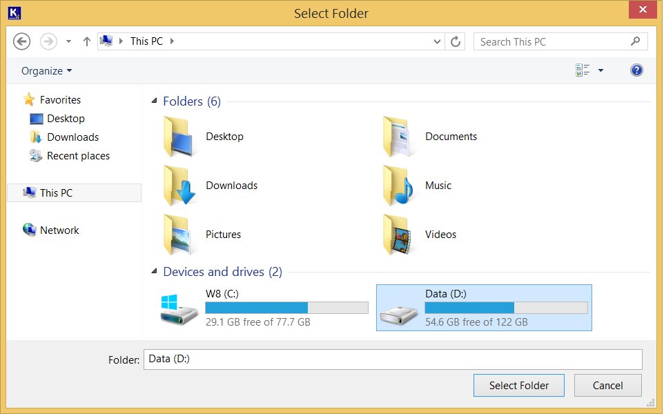 Select Folder