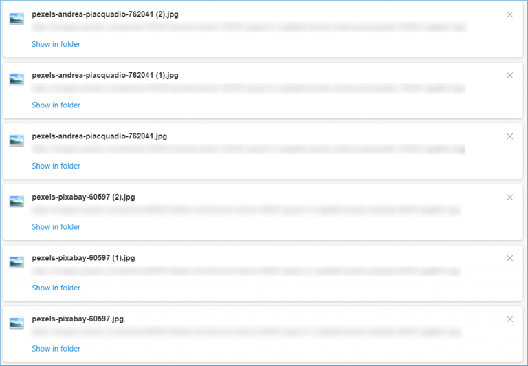 Remove duplicate images from Windows folders