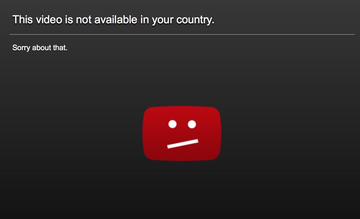 The video is not available in your country