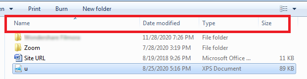 Sort Files with Explorer Details Pane