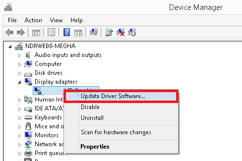 Update Driver Software