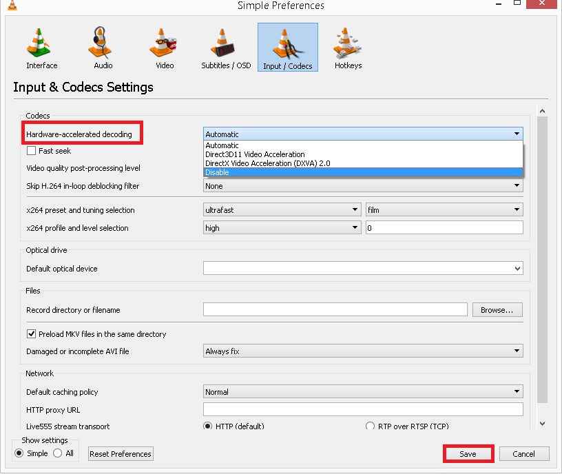 Hardware-accelerated decoding