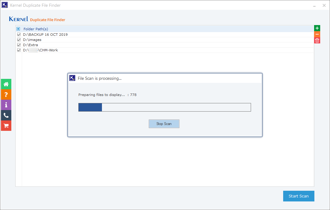 The scan progress is in progress Wait for its completion