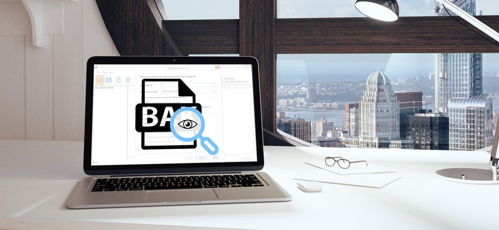 open and view microsoft sql bak files