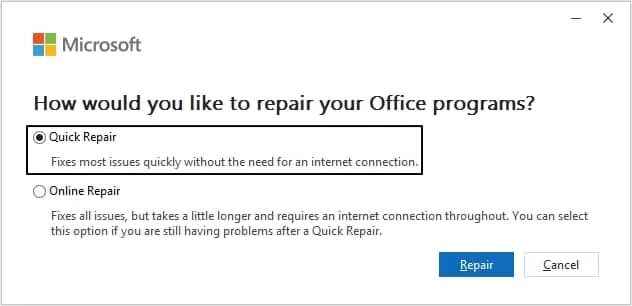 Quick Repair