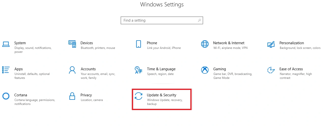 update and security