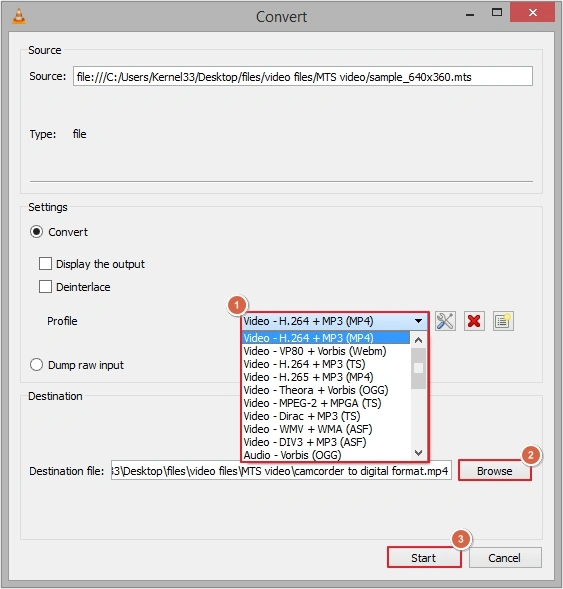 select format