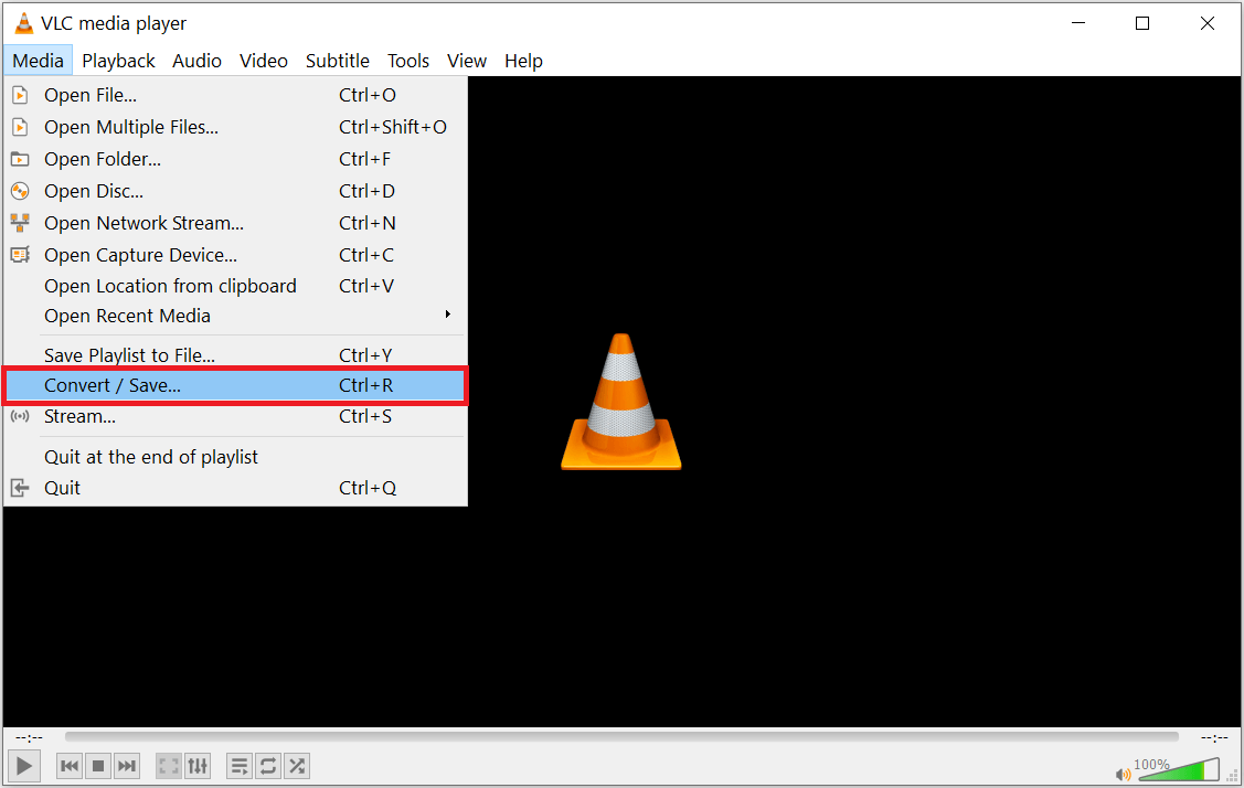 Start the VLC player