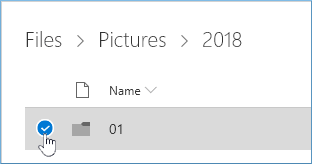 You can also choose the complete folder