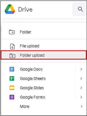 follow New Folder upload