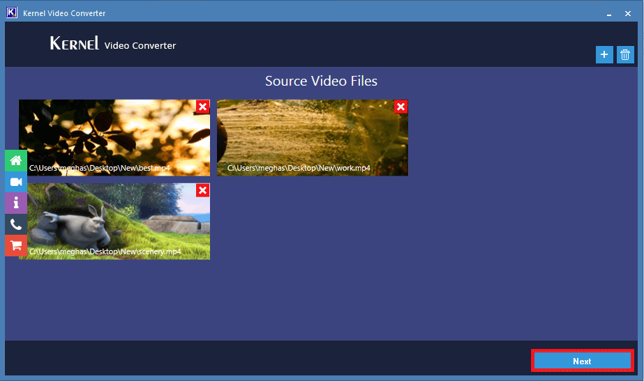  users can view the thumbnail preview to ensure video file conversion