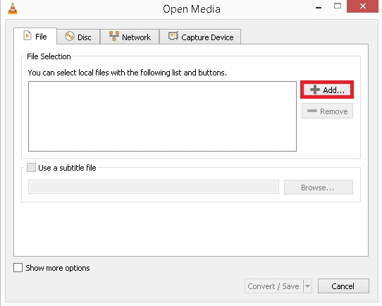 click add