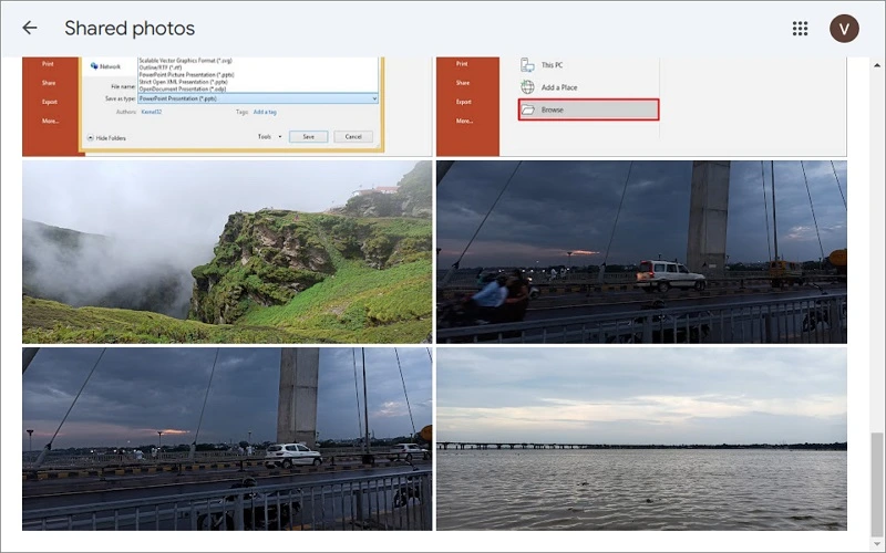shared photos