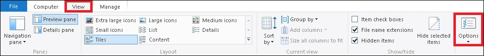 select options