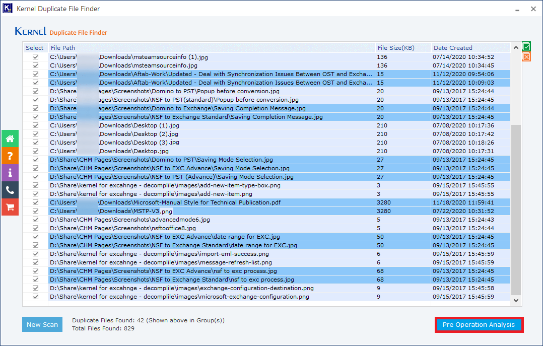 Pre-Operation Analysis