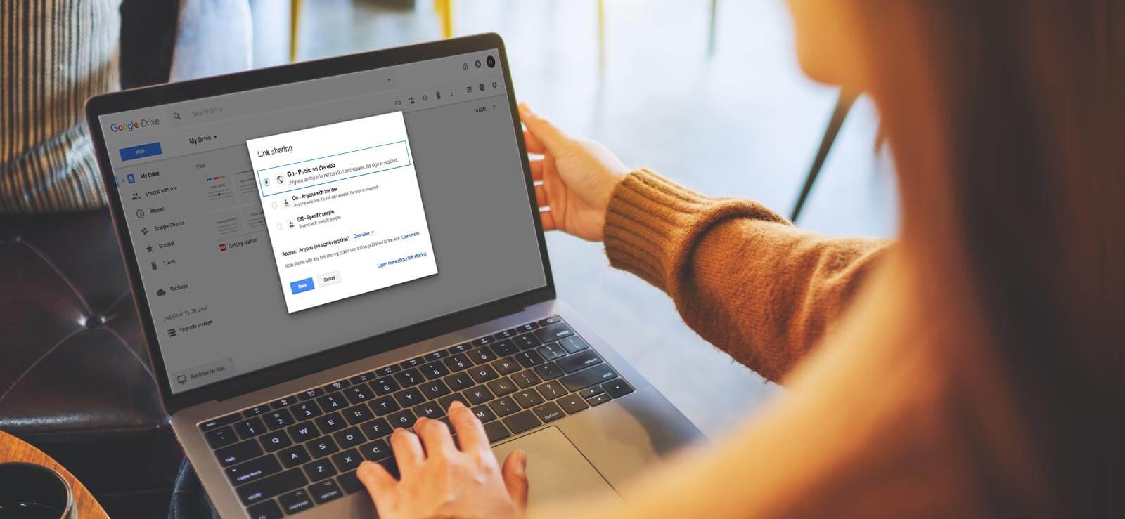 How to share Google Drive files publicly?