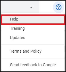 select the Help option 