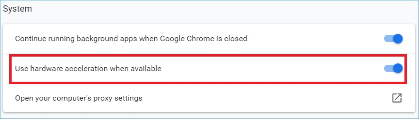 use hardware acceleration