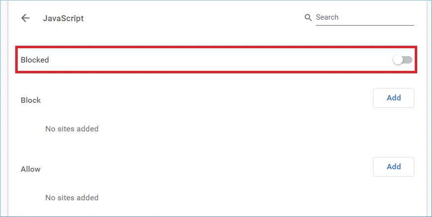 enable javascript