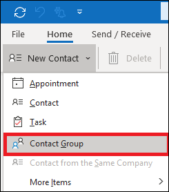 Select Contact Group