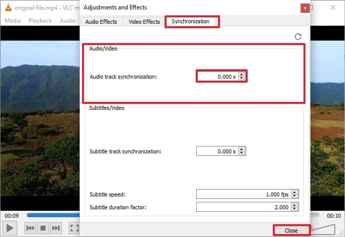 b.	A new dialogue box, Adjustments and Effects, will be opened