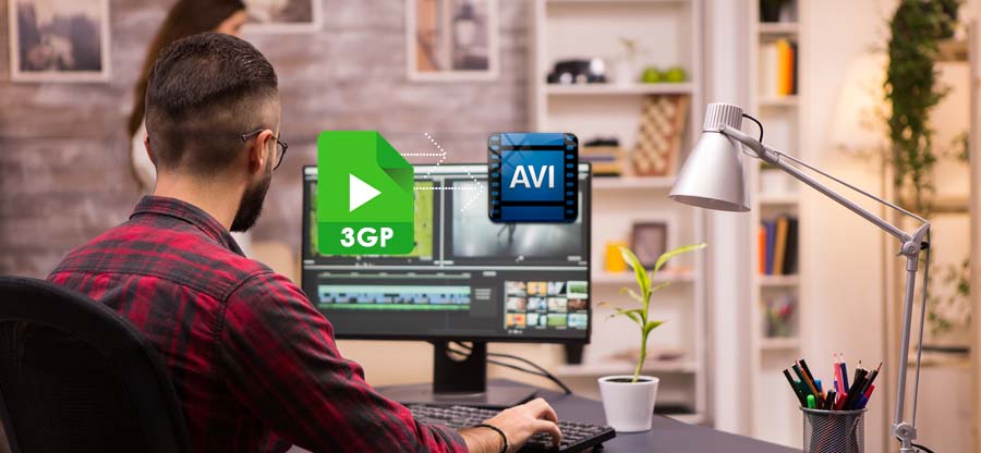 Convert 3GP video files to AVI files